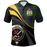 Clan Adam Tartan Polo Shirt - Royal Coat Of Arms Style CP19 Adam Tartan Tartan Polo